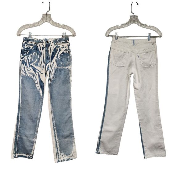 Simonetta Denim - Vintage Jeans By Simonetta Boot-Cut Colorblock Denim Jeans Size EUR12/US Small